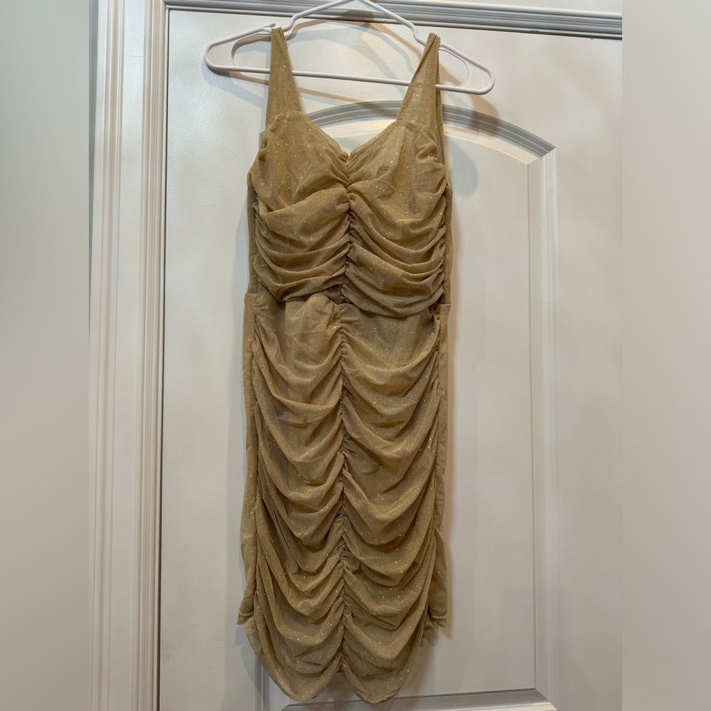 TFNC Dress 'Nuria ' in Gold size 10